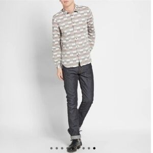 ALBAM selvedge Mens denim jeans 29 Distressed Regular Leg y2k F vintage